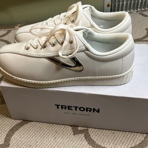 Tretorn Leather Women's White Tennis Shoes